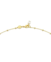 Swarovski Round Cut, White, Gold-Tone Imber Strand age Necklace