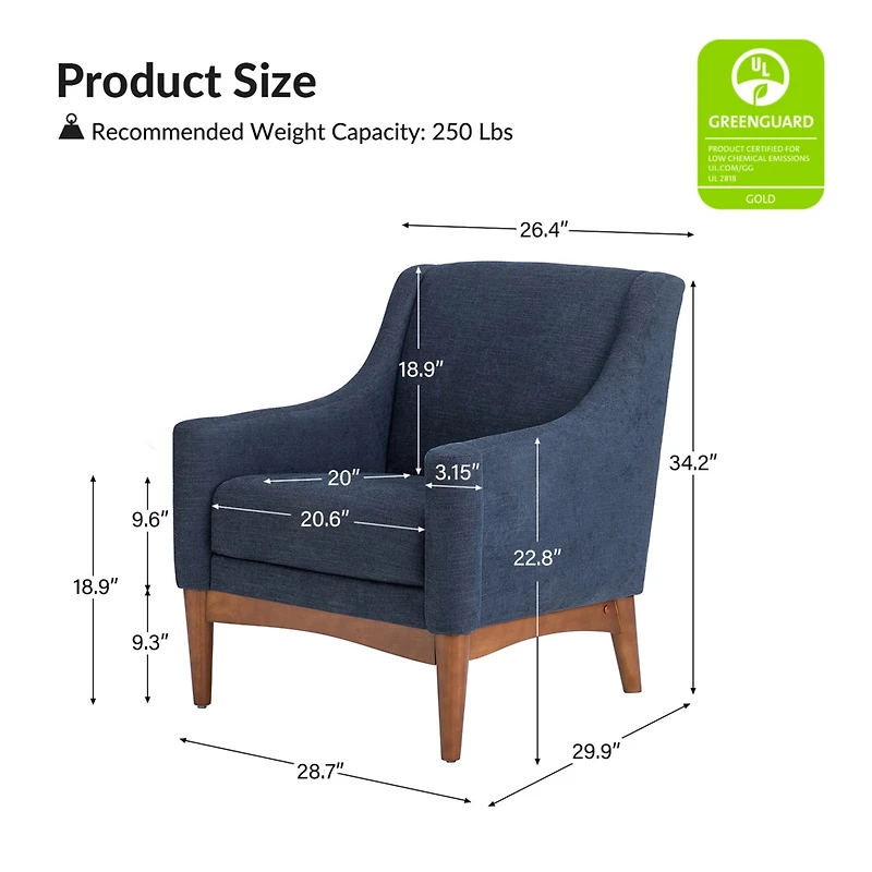 Fabric Accent Chair for Living Room Bedroom
