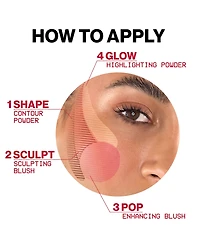 Smashbox Halo Sculpt + Glow Face Palette With Vitamin E