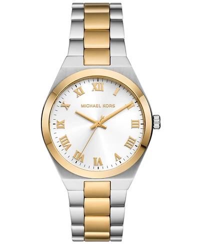 Michael Kors Women's Lennox Three-Hand Two-Tone Stainless Steel Watch 37mm