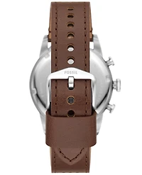 Fossil Men's Sport Tourer Chronograph Brown LiteHideLeather Watch 42mm