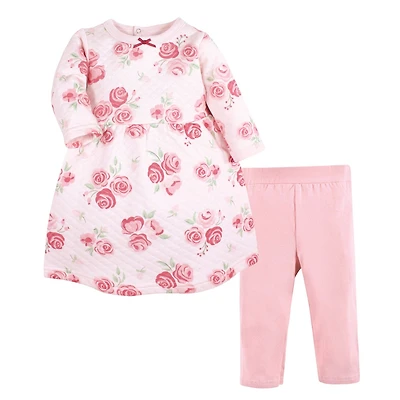 Hudson Baby Toddler Girls Quilted Cotton Dress and