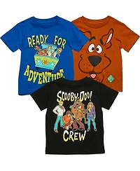 Scooby Doo Scooby-Doo Boys 3 Pack Short Sleeve T-Shirt Toddler|Child