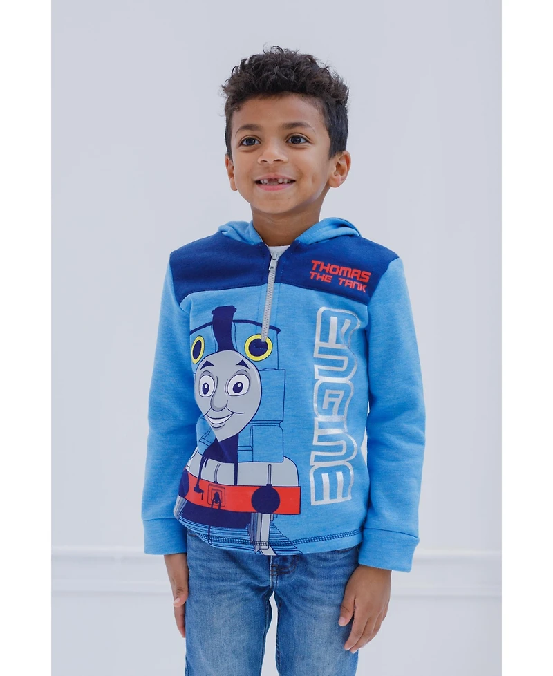 Thomas & Friends Little Boys the Tank Engine Fleece Half Zip Hoodie Toddler|Child
