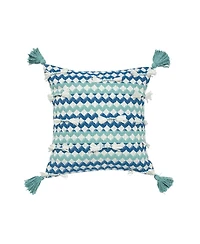 Jensen Surf Woven Tasseled Pillow Decor Decoration Throw Pillow For Couch Chair Living Room Bedroom