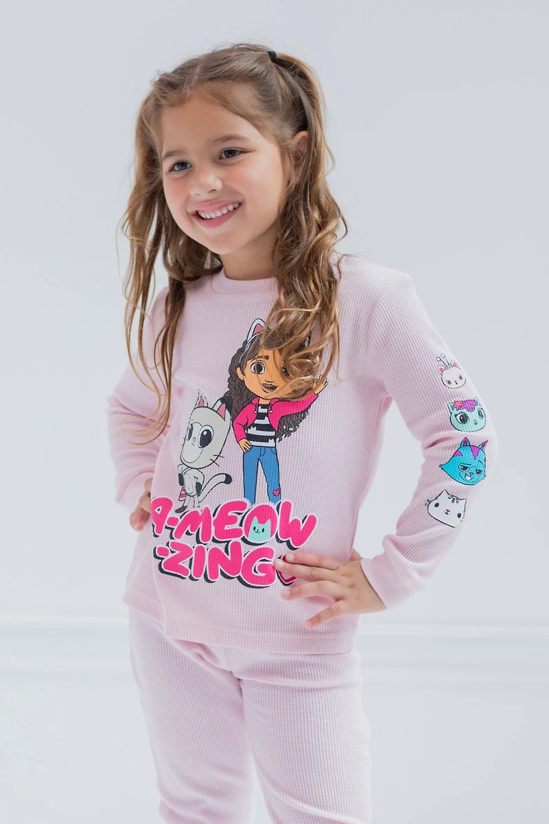 Gabby's Dollhouse Little Girls Dreamworks Gabbys Thermal T-Shirt Pants