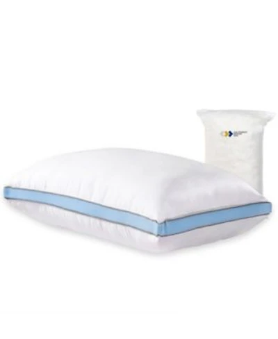 1 Piece Luxury Queen Size Pillow Featuring An Adjustable Memory Foam Fill. The Package Also Includes Extra Fill.