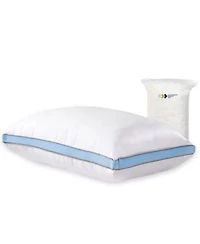 1 Piece Luxury Queen Size Pillow Featuring An Adjustable Memory Foam Fill. The Package Also Includes Extra Fill.