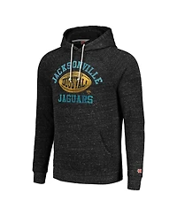 Men's and Women's Homage Heather Charcoal Jacksonville Jaguars Hyperlocal Raglan Pullover Hoodie