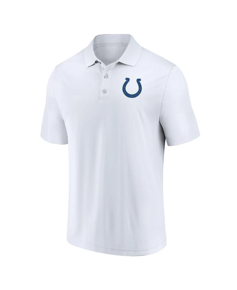 Men's Fanatics White Indianapolis Colts Component Polo Shirt