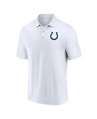 Men's Fanatics White Indianapolis Colts Component Polo Shirt