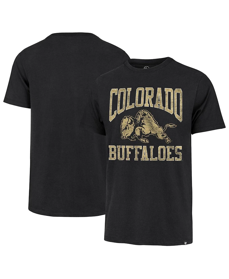 Men's '47 Brand Black Distressed Colorado Buffaloes Big Ups Buffaloes Franklin T-shirt