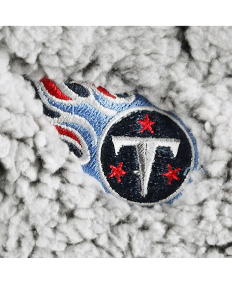 Women's G-iii 4Her by Carl Banks Gray Tennessee Titans Sherpa Quarter-Zip Jacket