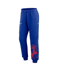 Men's Nike Royal Distressed New England Patriots Logo Crop Joggers