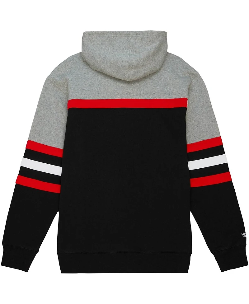 Men's Mitchell & Ness Black Texas Tech Red Raiders Head Coach Pullover Hoodie