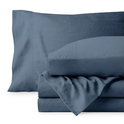 Bare Home Ultra-Soft Sand washed Microfiber Sheet Set Queen