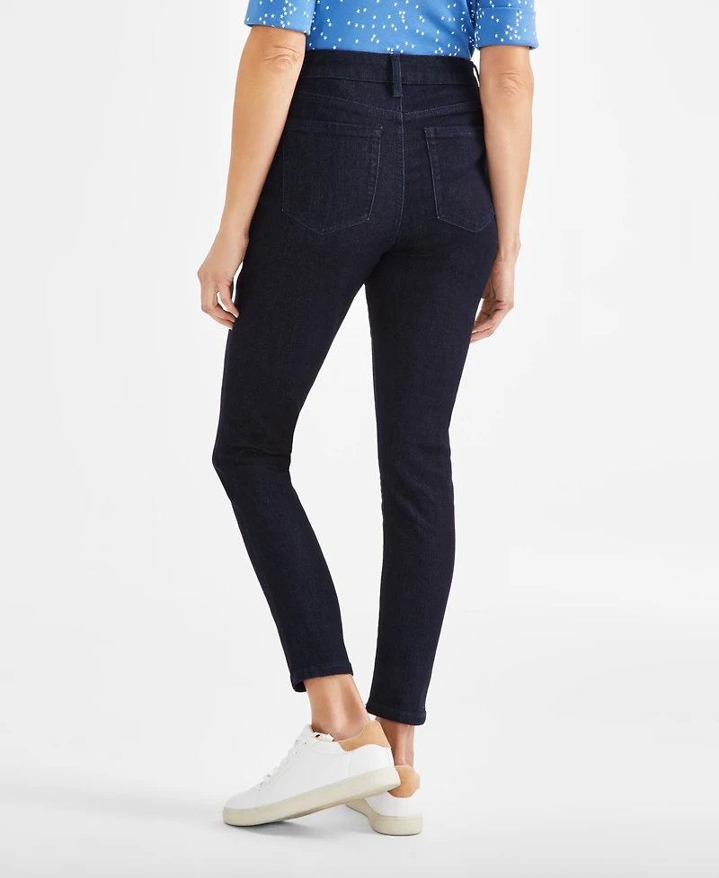 Style & Co Petite Mid-Rise Curvy Skinny Jeans, Created for Macy's