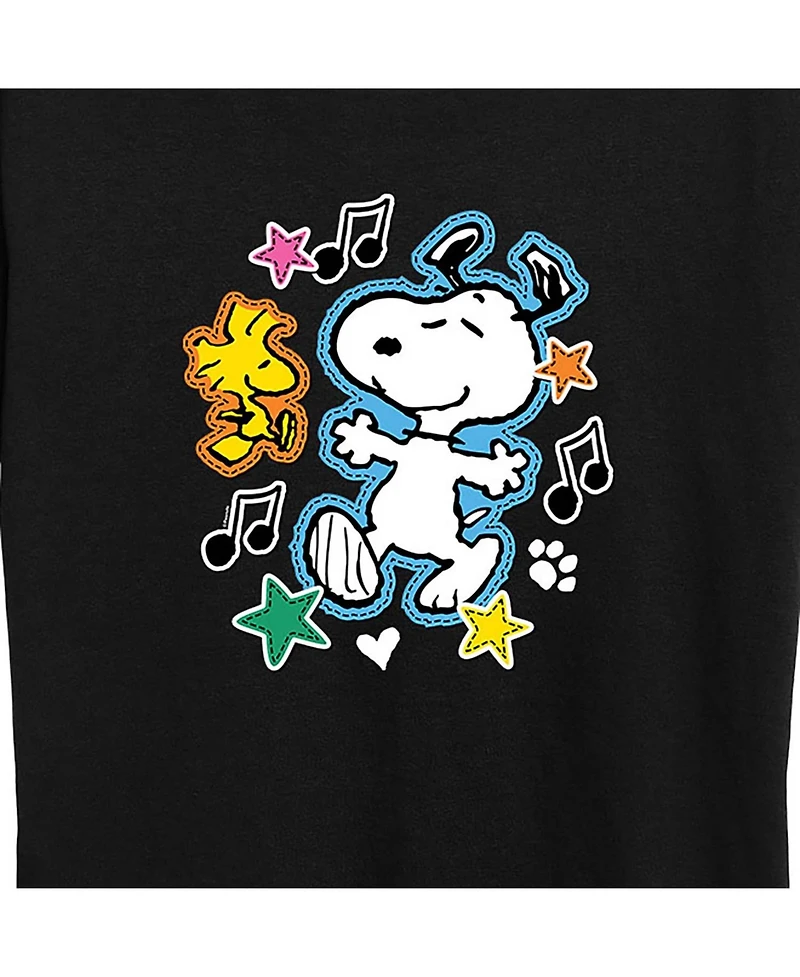 Hybrid Apparel Trendy Plus Peanuts Snoopy Graphic T-shirt