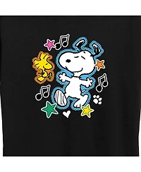 Hybrid Apparel Trendy Plus Peanuts Snoopy Graphic T-shirt