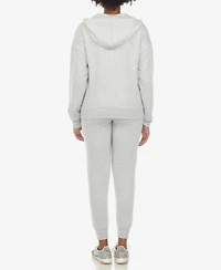 White Mark Women's Fleece Lined 2-Pc. Tracksuit Set