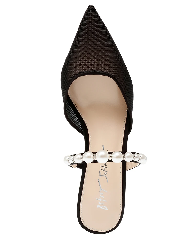 Women's Evey Mesh Kitten Heel Evening Pumps