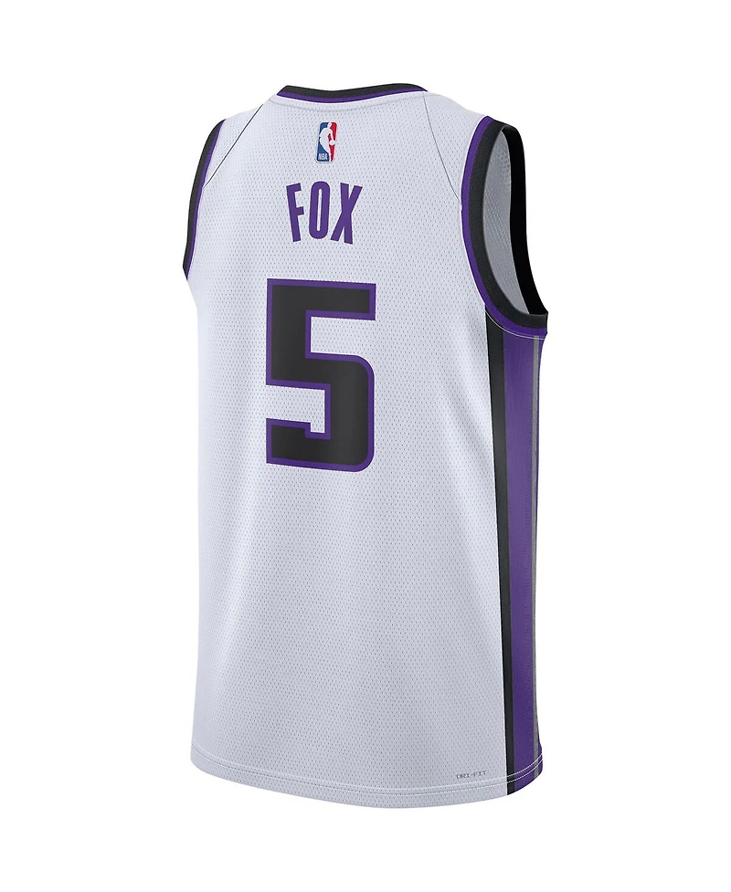 Men's and Women's Nike De'Aaron Fox White Sacramento Kings Swingman Jersey - Association Edition
