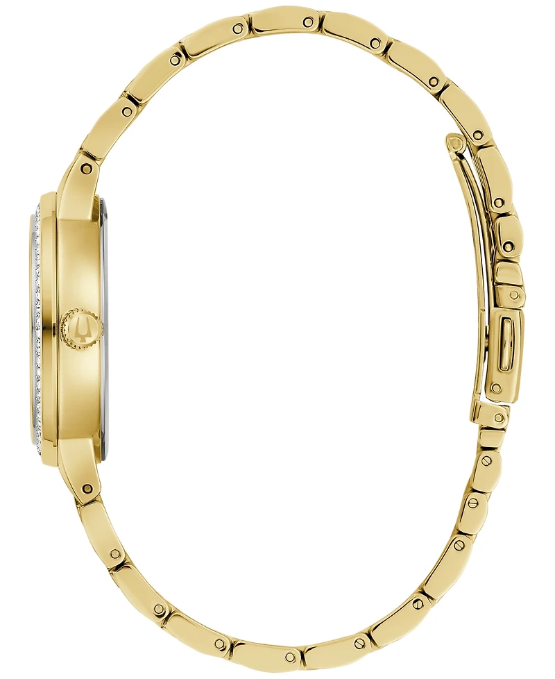 Bulova Women's Phantom Gold-Tone Stainless Steel Bracelet Watch 33mm