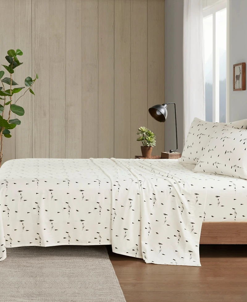 Woolrich Printed Flannel -Pc. Sheet Set