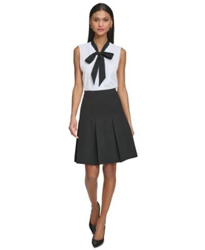 Karl Lagerfeld Womens Pleated Skirt