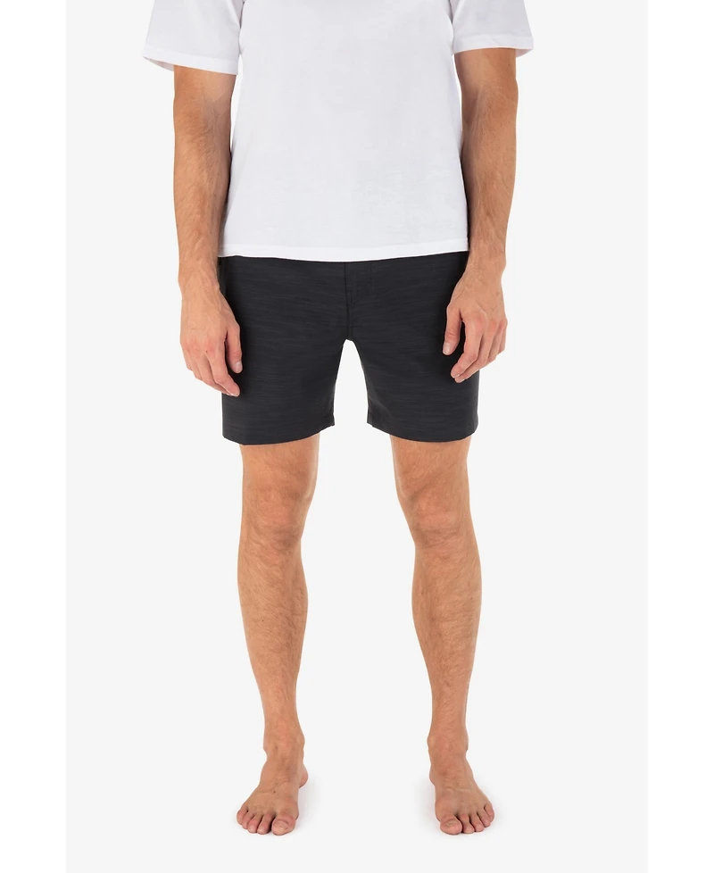 Hurley Men's Phantom Slub 3/4 Waistband 18" Stretch Shorts