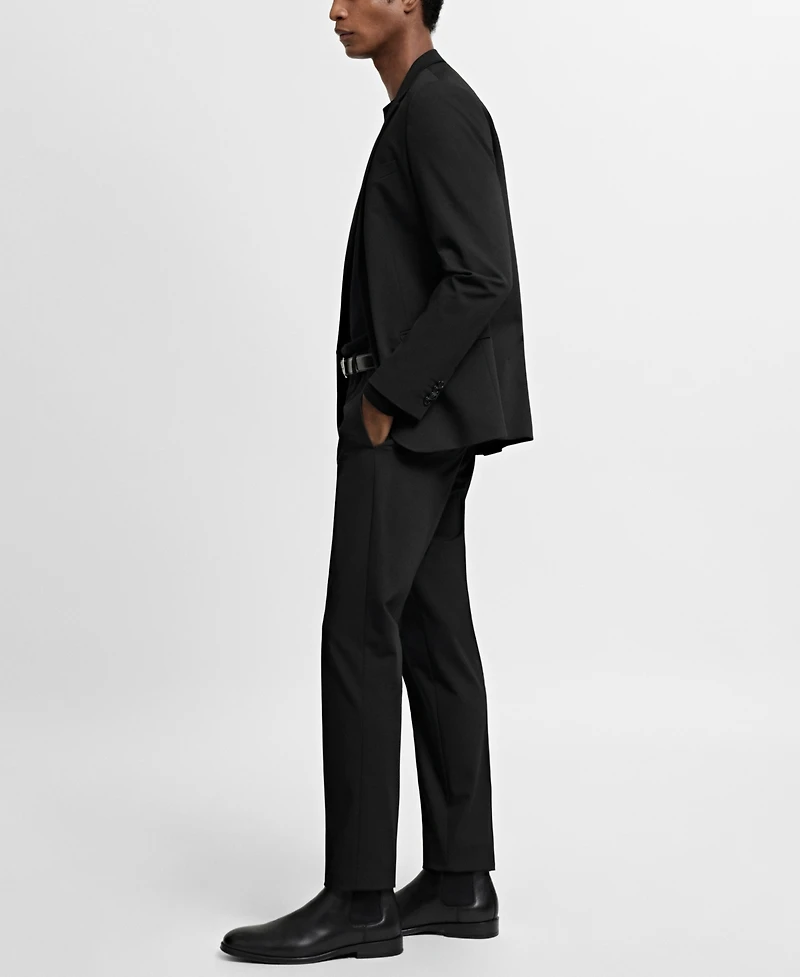 Mango Men's Stretch Fabric Super Slim-Fit Suit Pants