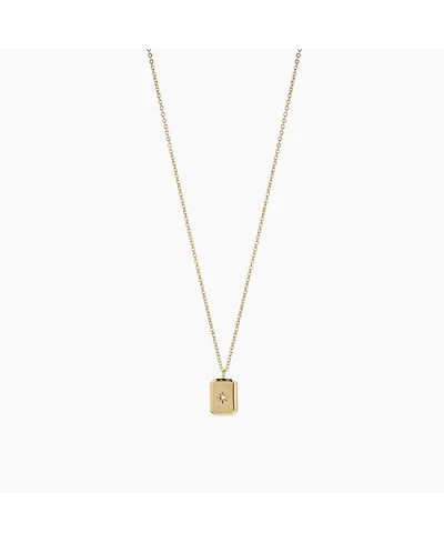 Sol Rectangular Pendant Necklace