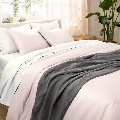 Bare Home Organic Cotton Sateen Duvet Cover Set Twin/Twin XLong