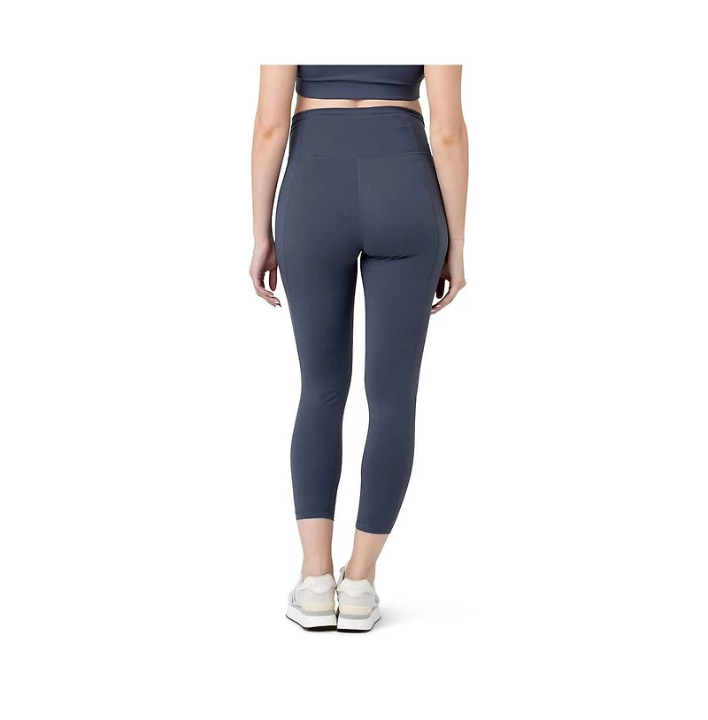 Ripe Maternity Tempo Active Crop Legging Blue Steel
