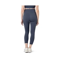 Ripe Maternity Tempo Active Crop Legging Blue Steel