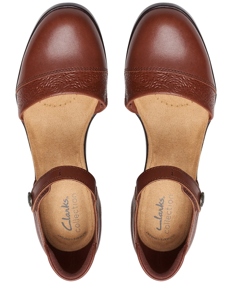 Clarks Women's Emily 2 Ketra Ankle-Strap Pumps