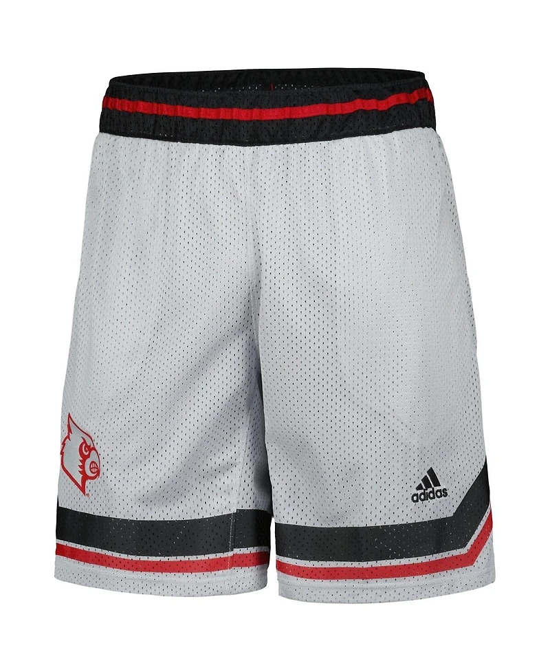 Men's adidas Gray Louisville Cardinals Swingman Aeroready Basketball Shorts