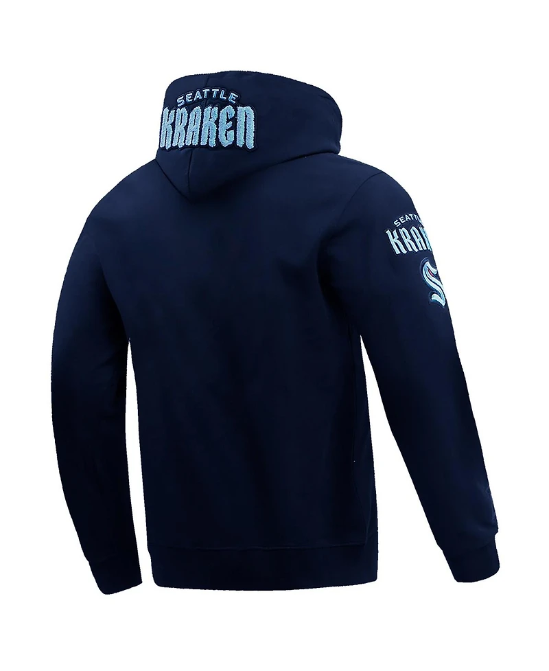 Men's Pro Standard Navy Seattle Kraken Classic Pullover Hoodie