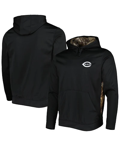 Men's Dunbrooke Black, Camo Cincinnati Reds Ranger Pullover Hoodie