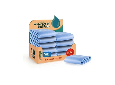Pack of 10 Washable Underpad - 34" x 36" - Medium