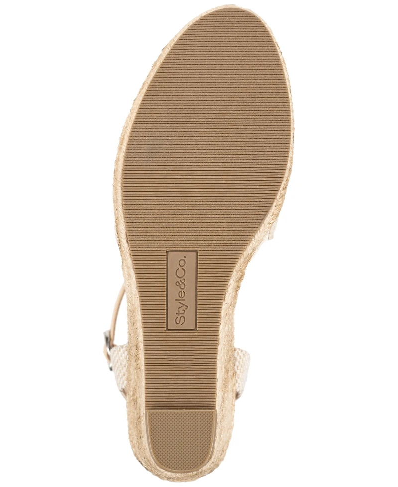 Style & Co Women's Mailena Wedge Espadrille Sandals, Created for Macy's