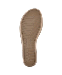 White Mountain Women's Charges Platform Slide Wedge Sandals
