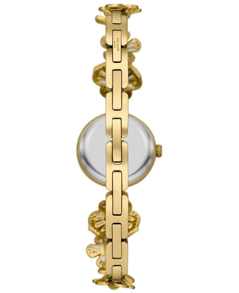 kate spade new york Women's Monroe Three Hand Gold-Tone Stainless Steel Watch 20mm