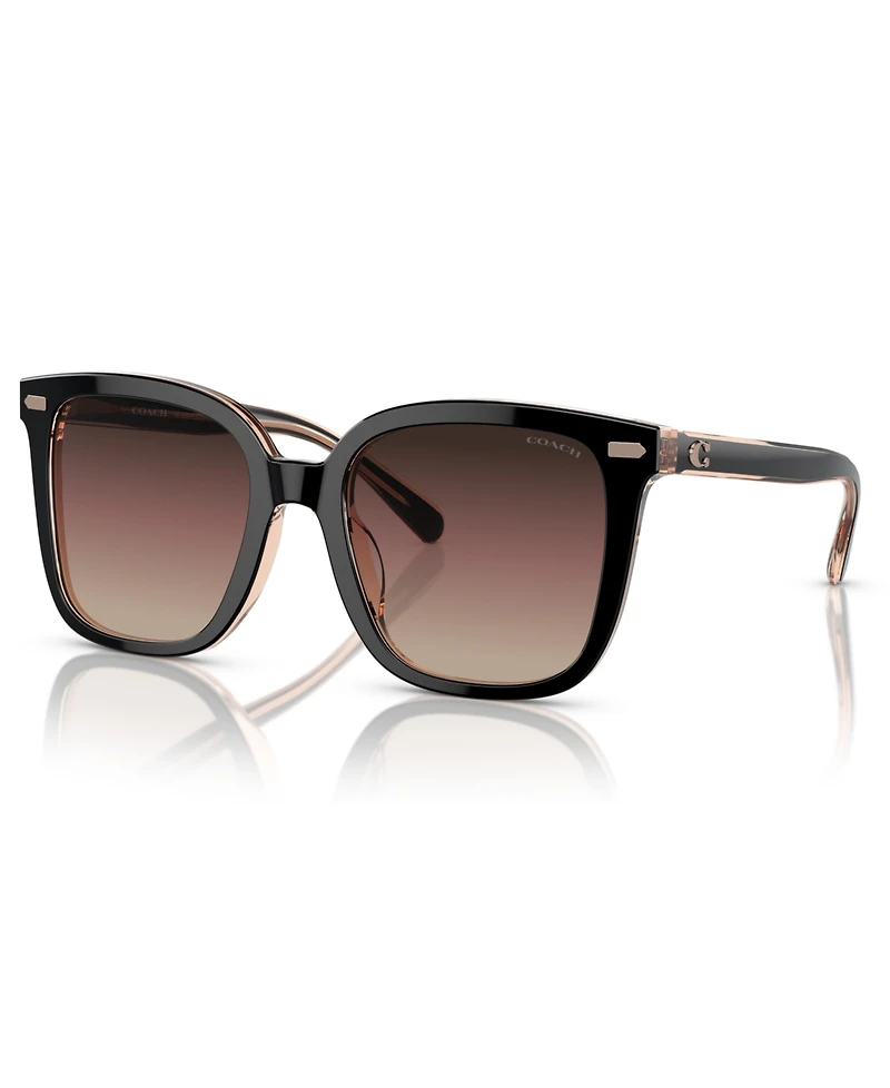 Coach Women's CL919 Low Bridge Fit Sunglasses, Gradient HC8381F