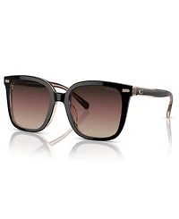 Coach Women's CL919 Low Bridge Fit Sunglasses, Gradient HC8381F