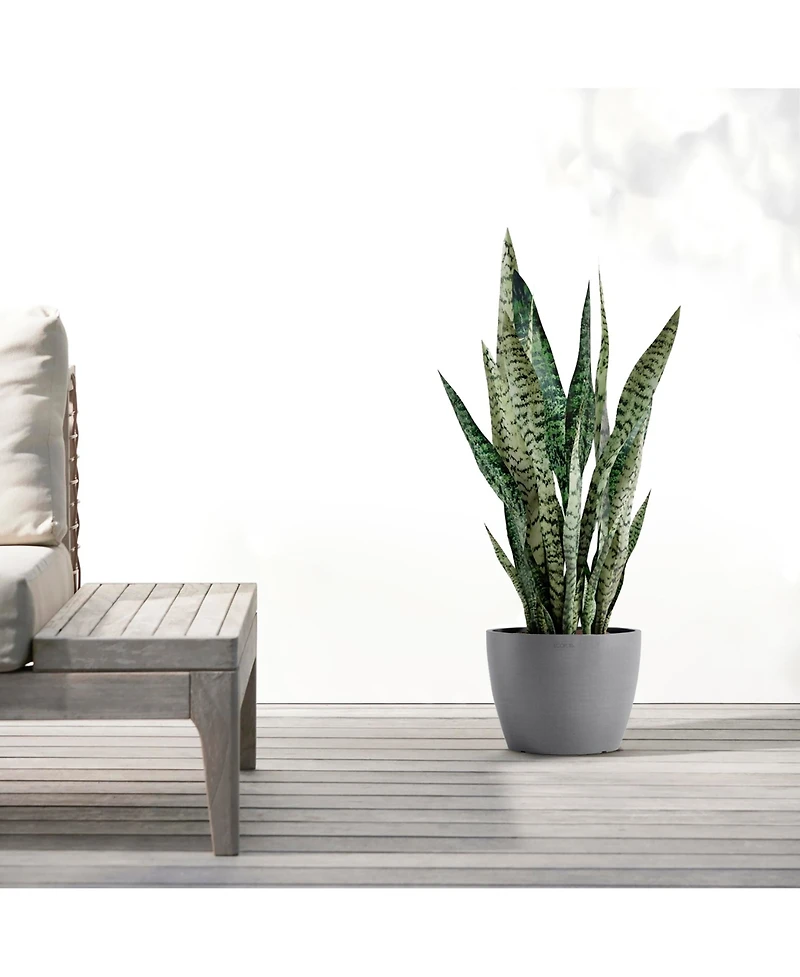 Ecopots Stockholm Indoor and Outdoor Modern Flower Pot Planter, 9.5in