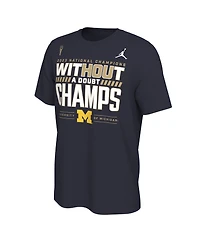 Men's Navy Michigan Wolverines College Football Playoff 2023 National Champions Locker Room T-shirt