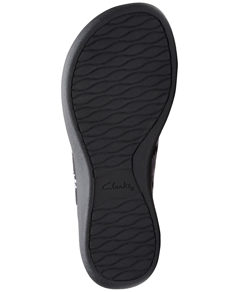 Clarks Women's Arla Glison Slip-On Platform Wedge Sandals
