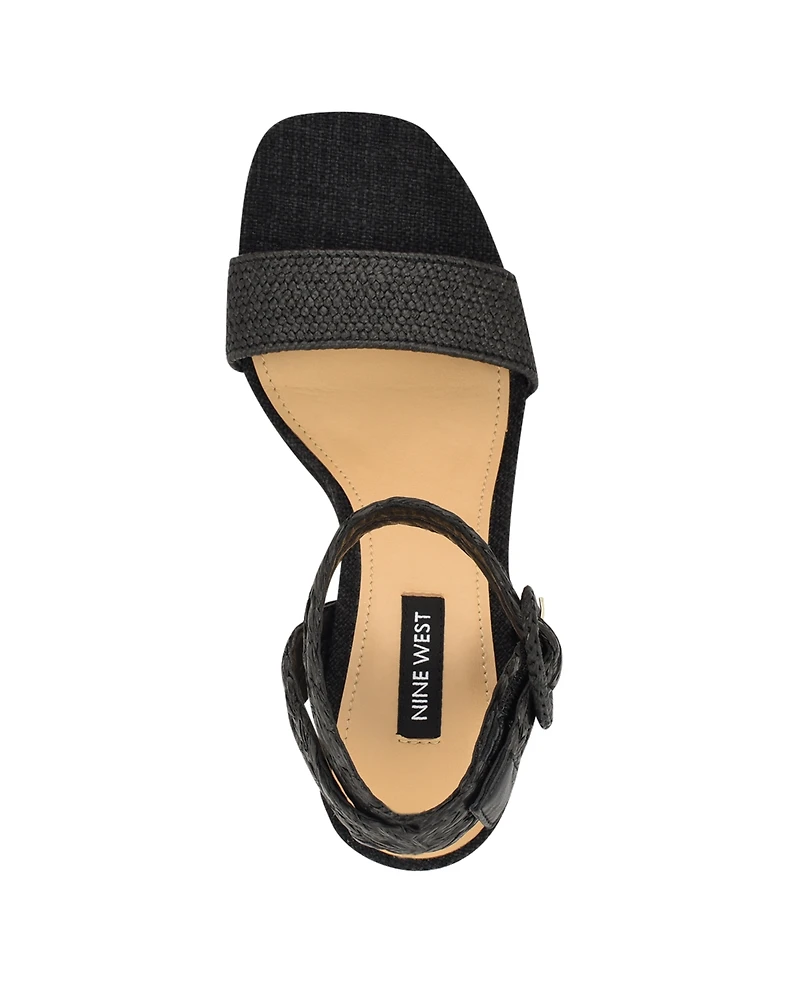 Nine West Women's Nerisa Woven Wedge Sandals