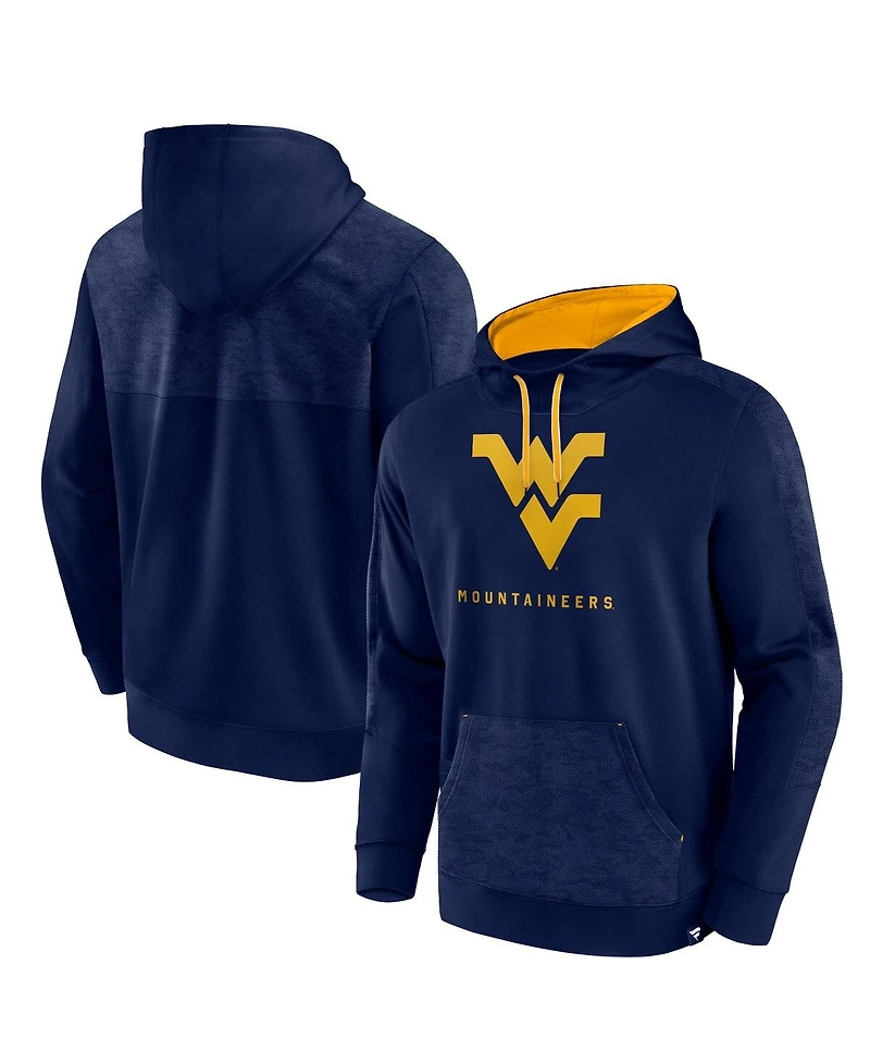 Men's Fanatics Navy West Virginia Mountaineers Defender Pullover Hoodie